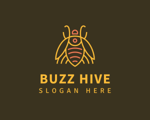 Gold Bug Insect logo design