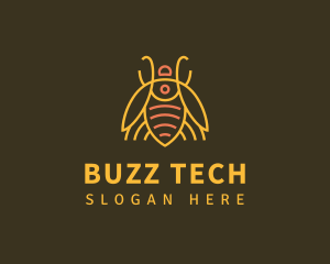 Gold Bug Insect logo