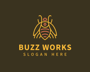 Gold Bug Insect logo