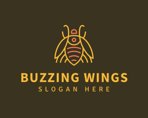 Gold Bug Insect logo design