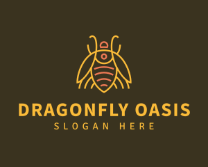 Gold Bug Insect logo