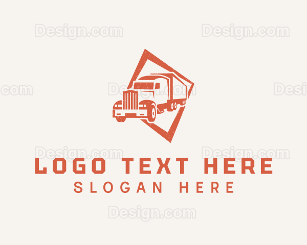 Cargo Truck Shipment Logo