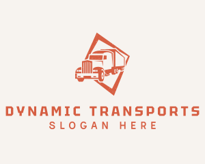 Cargo Truck Shipment logo design