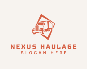 Cargo Truck Shipment logo design