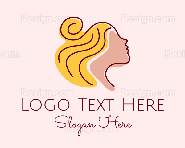 Beauty Salon Lady Logo