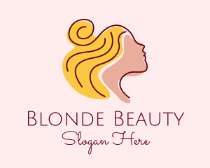 Beauty Salon Lady  logo design