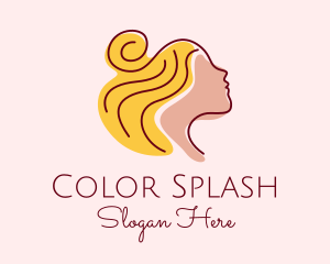 Beauty Salon Lady  logo design