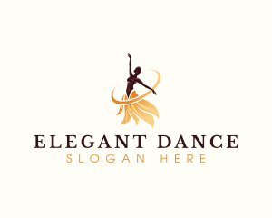 Ballerina Dance Performer logo design