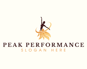 Ballerina Dance Performer logo design