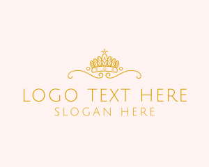 Queen - Royal Jewelry Tiara logo design