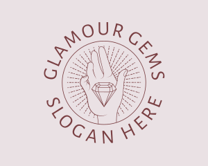 Diamond Jewelry Gem logo design