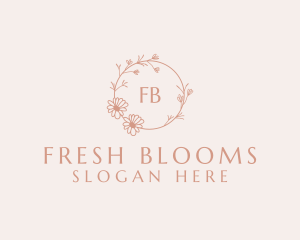 Spring Garden Wreath logo design