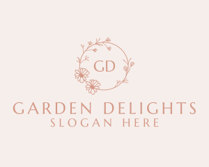 Spring Garden Wreath logo design