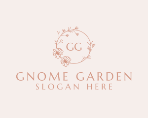 Spring Garden Wreath logo design