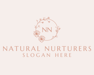 Spring Garden Wreath logo design