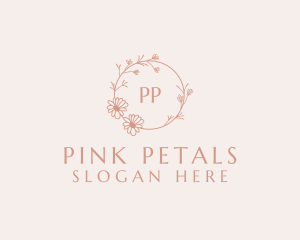 Spring Garden Wreath logo design