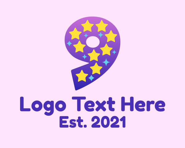 Number logo example 4