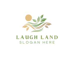 Nature Leaf Landscape logo design