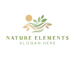 Nature Leaf Landscape logo design