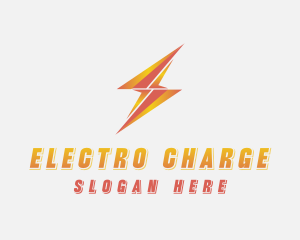 Thunder Bolt Electricity logo design