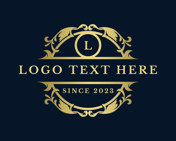 Elegant Ornate Crest logo