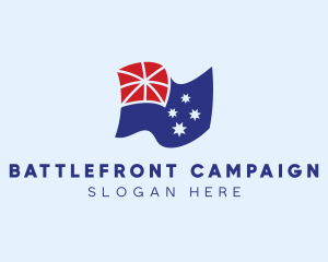 National Australian Flag logo design