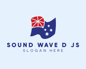 National Australian Flag logo design