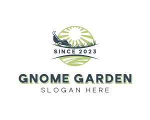 Gardening Lawn Mower logo design