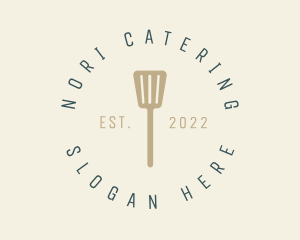 Round Cook Spatula logo design