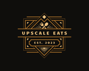 Spoon Fork Restaurant Dining logo design