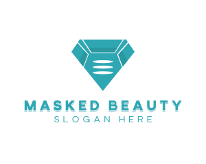 Face Mask PPE Diamond logo design