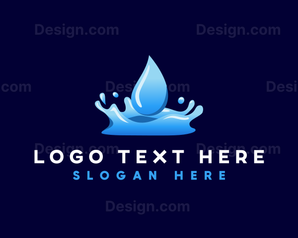 Water Fluid Aqua Logo