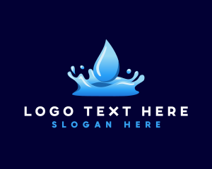 Water Fluid Aqua logo