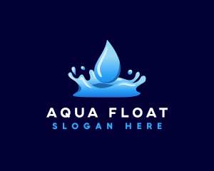 Water Fluid Aqua logo design