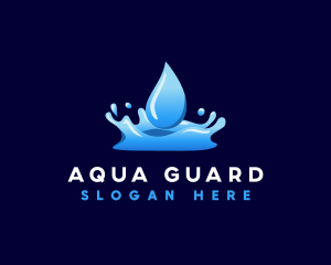 Water Fluid Aqua logo design