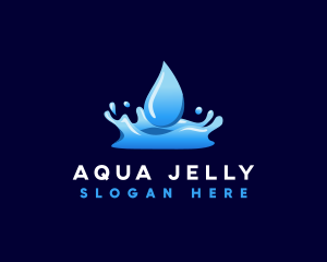 Water Fluid Aqua logo design