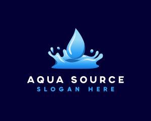 Water Fluid Aqua logo design