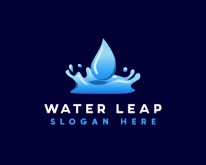 Water Fluid Aqua logo design