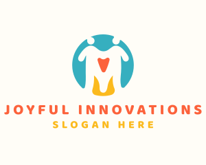 Joyful Couple Heart logo