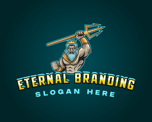 Greek God Poseidon logo
