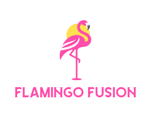 Flamingo Bird Wildlife logo