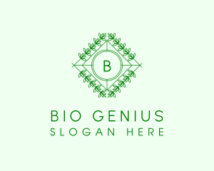 Organic Plant Garden logo design