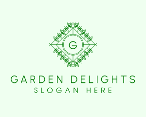 Organic Plant Garden logo design