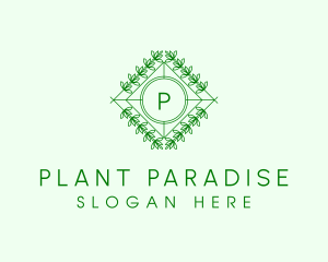 Organic Plant Garden logo design