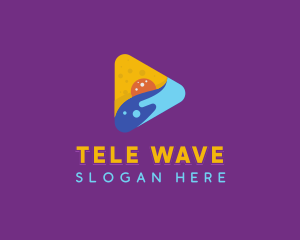 Ocean Media Player logo design