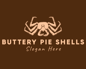 Rustic King Crab logo design