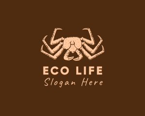 Rustic King Crab logo design