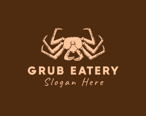 Rustic King Crab logo design