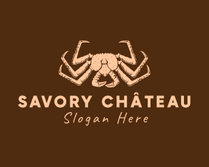 Rustic King Crab logo design