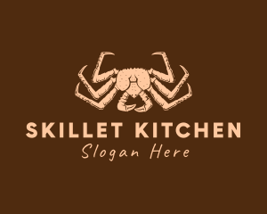 Rustic King Crab logo design